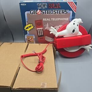 Telephone The Real Ghostbusters 1987 Remco Vintage Landline Phone Complete Works